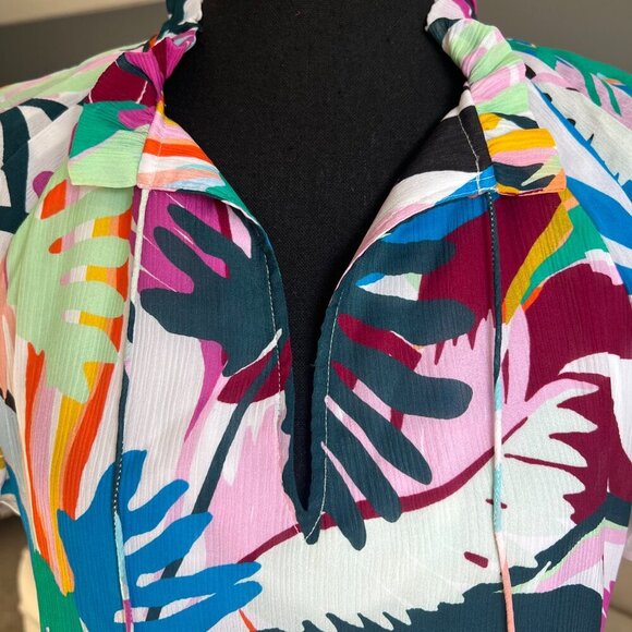 Marie Oliver 100% Silk Frida Flutter Sleeve Dress – Size Medium - Picture 4 of 11